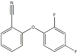 2-(2,4-difluorophenoxy)benzonitrile 结构式