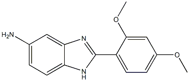 2-(2,4-dimethoxyphenyl)-1H-benzimidazol-5-amine 结构式