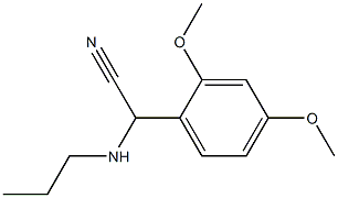 2-(2,4-dimethoxyphenyl)-2-(propylamino)acetonitrile 结构式