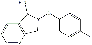 2-(2,4-dimethylphenoxy)-2,3-dihydro-1H-inden-1-ylamine 结构式