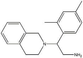 2-(2,4-dimethylphenyl)-2-(1,2,3,4-tetrahydroisoquinolin-2-yl)ethan-1-amine 结构式