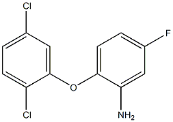 2-(2,5-dichlorophenoxy)-5-fluoroaniline 结构式