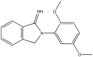 2-(2,5-dimethoxyphenyl)-2,3-dihydro-1H-isoindol-1-imine 结构式