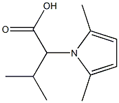 2-(2,5-dimethyl-1H-pyrrol-1-yl)-3-methylbutanoic acid 结构式