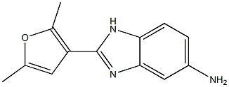 2-(2,5-dimethyl-3-furyl)-1H-benzimidazol-5-amine 结构式