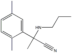 2-(2,5-dimethylphenyl)-2-(propylamino)propanenitrile 结构式