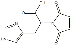 2-(2,5-dioxo-2,5-dihydro-1H-pyrrol-1-yl)-3-(1H-imidazol-4-yl)propanoic acid 结构式