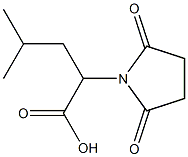 2-(2,5-dioxopyrrolidin-1-yl)-4-methylpentanoic acid 结构式