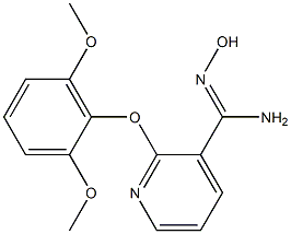 2-(2,6-dimethoxyphenoxy)-N'-hydroxypyridine-3-carboximidamide 结构式