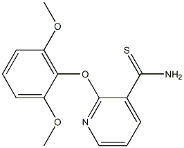 2-(2,6-dimethoxyphenoxy)pyridine-3-carbothioamide 结构式