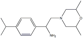 2-(2,6-dimethylmorpholin-4-yl)-1-[4-(propan-2-yl)phenyl]ethan-1-amine 结构式