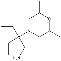 2-(2,6-dimethylmorpholin-4-yl)-2-ethylbutan-1-amine 结构式