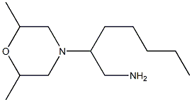 2-(2,6-dimethylmorpholin-4-yl)heptan-1-amine 结构式