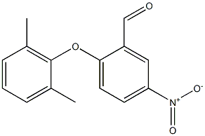 2-(2,6-dimethylphenoxy)-5-nitrobenzaldehyde 结构式