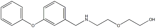 2-(2-{[(3-phenoxyphenyl)methyl]amino}ethoxy)ethan-1-ol 结构式