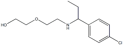 2-(2-{[1-(4-chlorophenyl)propyl]amino}ethoxy)ethan-1-ol 结构式