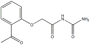 2-(2-acetylphenoxy)-N-(aminocarbonyl)acetamide 结构式