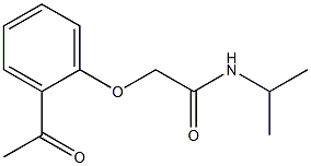 2-(2-acetylphenoxy)-N-isopropylacetamide 结构式