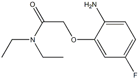 2-(2-amino-5-fluorophenoxy)-N,N-diethylacetamide 结构式