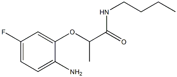 2-(2-amino-5-fluorophenoxy)-N-butylpropanamide 结构式