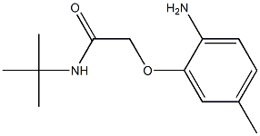 2-(2-amino-5-methylphenoxy)-N-(tert-butyl)acetamide 结构式