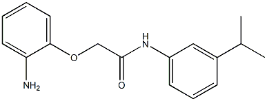 2-(2-aminophenoxy)-N-[3-(propan-2-yl)phenyl]acetamide 结构式