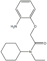 2-(2-aminophenoxy)-N-cyclohexyl-N-ethylacetamide 结构式