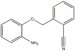 2-(2-aminophenoxymethyl)benzonitrile 结构式