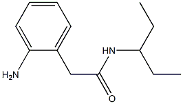 2-(2-aminophenyl)-N-(1-ethylpropyl)acetamide 结构式