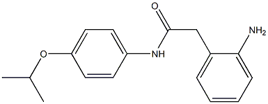 2-(2-aminophenyl)-N-[4-(propan-2-yloxy)phenyl]acetamide 结构式