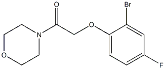 2-(2-bromo-4-fluorophenoxy)-1-(morpholin-4-yl)ethan-1-one 结构式