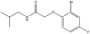 2-(2-bromo-4-fluorophenoxy)-N-isobutylacetamide 结构式