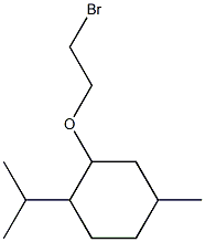 2-(2-bromoethoxy)-4-methyl-1-(propan-2-yl)cyclohexane 结构式