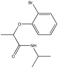 2-(2-bromophenoxy)-N-(propan-2-yl)propanamide 结构式