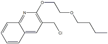 2-(2-butoxyethoxy)-3-(chloromethyl)quinoline 结构式