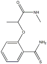 2-(2-carbamothioylphenoxy)-N-methylpropanamide 结构式