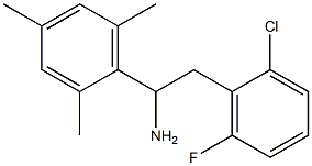 2-(2-chloro-6-fluorophenyl)-1-(2,4,6-trimethylphenyl)ethan-1-amine 结构式