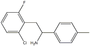 2-(2-chloro-6-fluorophenyl)-1-(4-methylphenyl)ethan-1-amine 结构式