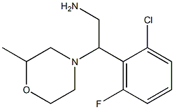 2-(2-chloro-6-fluorophenyl)-2-(2-methylmorpholin-4-yl)ethanamine 结构式