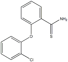2-(2-chlorophenoxy)benzene-1-carbothioamide 结构式