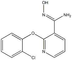 2-(2-chlorophenoxy)-N'-hydroxypyridine-3-carboximidamide 结构式