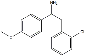 2-(2-chlorophenyl)-1-(4-methoxyphenyl)ethan-1-amine 结构式