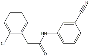 2-(2-chlorophenyl)-N-(3-cyanophenyl)acetamide 结构式