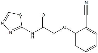 2-(2-cyanophenoxy)-N-(1,3,4-thiadiazol-2-yl)acetamide 结构式
