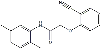 2-(2-cyanophenoxy)-N-(2,5-dimethylphenyl)acetamide 结构式