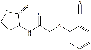 2-(2-cyanophenoxy)-N-(2-oxooxolan-3-yl)acetamide 结构式