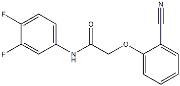 2-(2-cyanophenoxy)-N-(3,4-difluorophenyl)acetamide 结构式