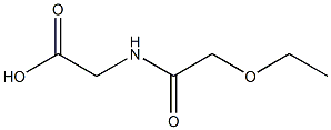 2-(2-ethoxyacetamido)acetic acid 结构式