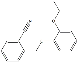 2-(2-ethoxyphenoxymethyl)benzonitrile 结构式