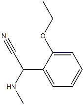 2-(2-ethoxyphenyl)-2-(methylamino)acetonitrile 结构式